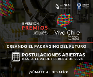 Premios Viva Chile Packaging 2024 by CENEM – Postulaciones abiertas hasta el 15/03/2024